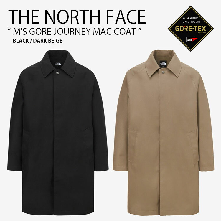 THE NORTH FACE ノースフェイス マックコート M'S GORE JOURNEY MAC COAT ゴア ジャーニー マック コート ジャケット ゴアテックス レインコート ロゴ カジュアル ストリート ブラック ベージュ 男性用 女性用 男女共用 NC2WQ52A/B【中古】未使用品