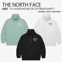 THE NORTH FACE ノースフェイス キッズ スウェット K'S HI MOUNTAIN ZIP UP SWEATSHIRTS ハイ マウンテン ジップアップ スウェットシャツ トレーナー 長袖 プルオーバー ハイネック ロゴ グレー ブラック カーキ 男の子 女の子 子供用 NM5MQ56S/T/U【中古】未使用品(4)