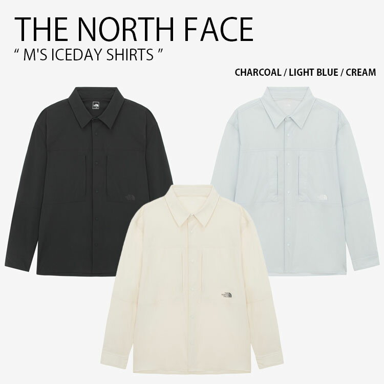 THE NORTH FACE ノースフェイス シャツ M'S ICEDAY SHIRTS アイスデイ シャツ 長袖 ロングスリーブ ナイロンシャツ カジュアル ナチュラル アウトドア グレー ブルー アイボリー メンズ レディース 男性用 女性用 男女共用 NH8LR01A/B/C【中古】未使用品