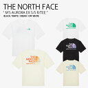 THE NORTH FACE ノースフェイス Tシャツ M'S AURORA EX S/S R/TEE オーロラ ショートスリーブ ラウンドネック ティーシャツ 半袖 カットソー ロゴ カジュアル ストリート アウトドア メンズ レディース 男性用 女性用 男女共用 NT7UR36A/B/C/D【中古】未使用品