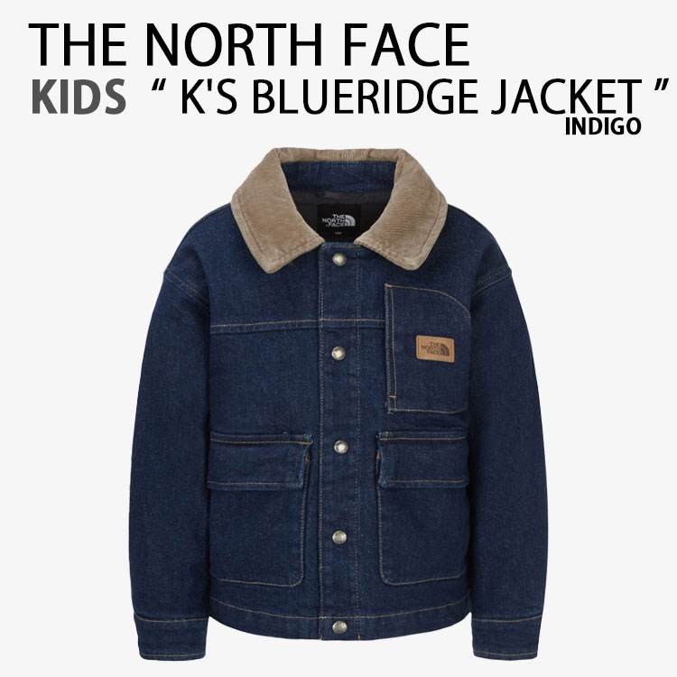 THE NORTH FACE ノースフェイス キッズ デニムジャケット K'S BLUERIDGE JACKET ブルーリッジジャケット ロゴ スナップボタン ...