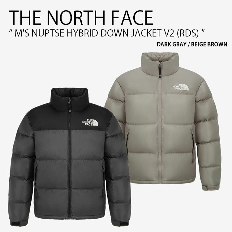 楽天a-dotTHE NORTH FACE ノースフェイス ダウンジャケット M'S NUPTSE HYBRID DOWN JACKET V2 RDS ヌプシ ハイブリッド ダウン ジャケット スタンドネック ロゴ カジュアル ストリート キャンプ アウトドア メンズ レディース 男性用 女性用 男女共用 NJ1DR02A/B