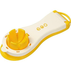 和平フレイズ ゆで卵を半分こ! たまごカッター 2つ切 サラダのトッピング お弁当に キッチンアシスト RE-7256 イエ ロー
