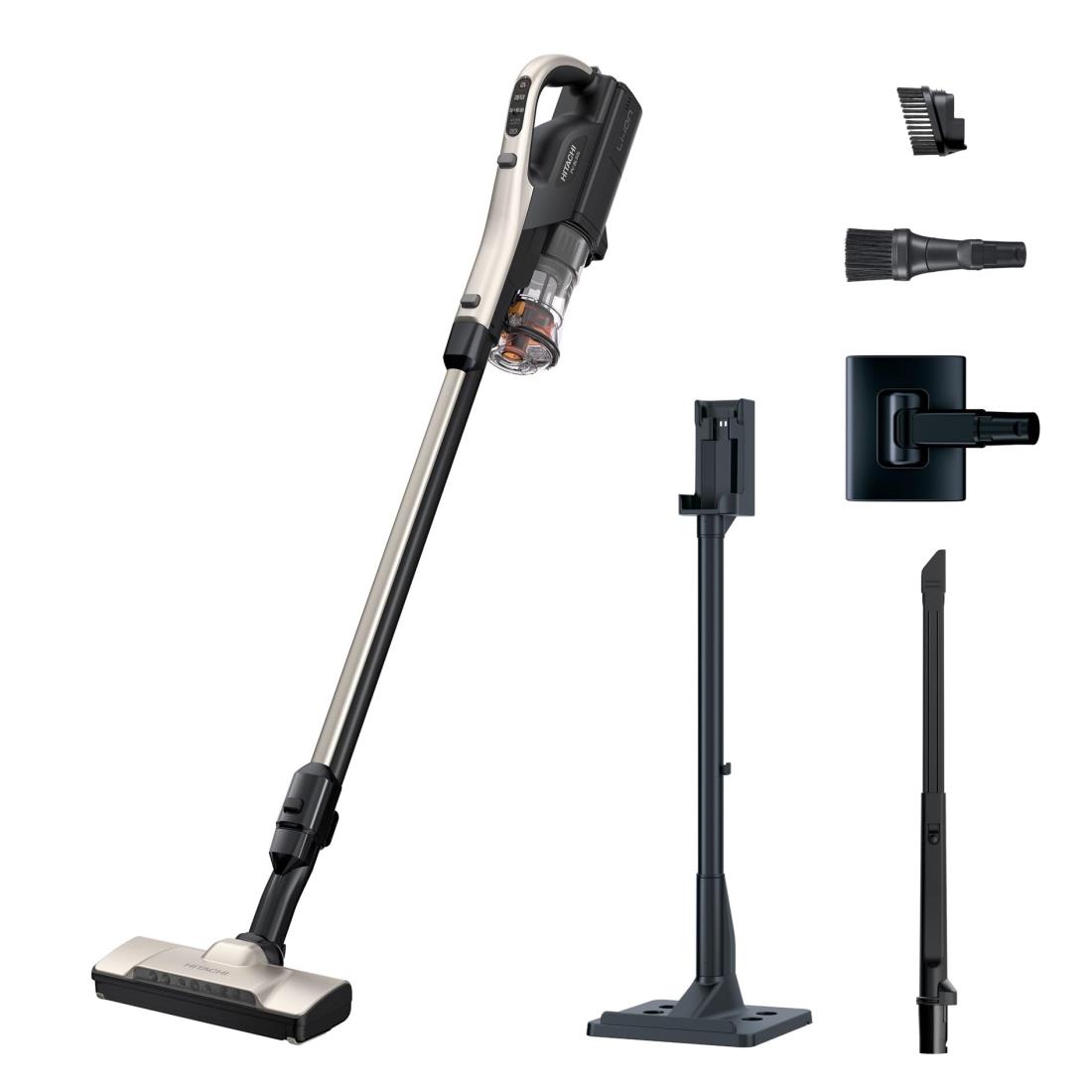 日立 掃除機 パワかるスティック コードレス スティッククリーナー PV-BL50L N ライトゴールド 日本製 軽量1.4kg 自走式