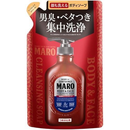 MARO(マーロ) ボディソープ メンズ 全身用 顔も洗える 詰め替え 380ミリリットル (x 1)