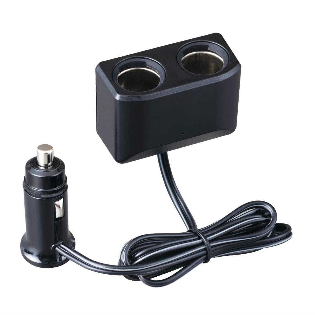 セイワ(SEIWA) 車内用品 シガーソケット増設分配器 ソケット2連 コードタイプ F315 プラグ抜け防止 12V..