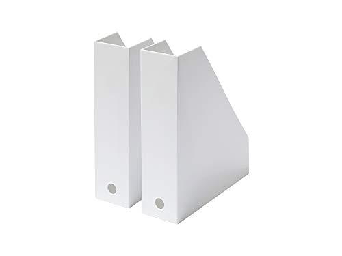 ライクイット (like-it) 収納ケース A4 ファイルボックス 2個組 約幅(L)7.7x奥25.3x高30.7cm (S)幅7.2x..