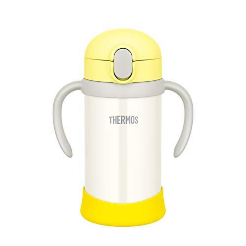 サーモス(THERMOS) まほうびんのベビーストローマグ FJL-350 イエ ローホワイト (YWH) 350ml