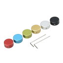 ギターエフェクトキャップ エフェクター フットスイッチハット 3つのネジで固定します 6PC S/セット Guitar Effects Pedal footsw...