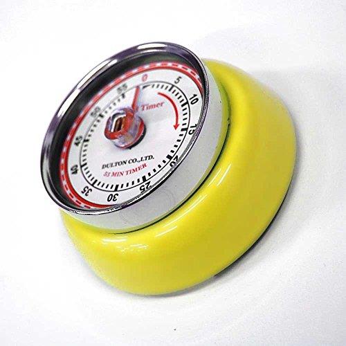 ダルトン(Dulton) キッチン用品 キッチンタイマー ウィズ マグネット イエ ロー 高さ30×直径70mm KITCHEN TIMER YELLOW WITH MAGNET 100-189YL