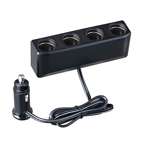 セイワ(SEIWA) 車内用品 シガーソケット増設分配器 ソケット4連 コードタイプ F317 プラグ抜け防止 12V..
