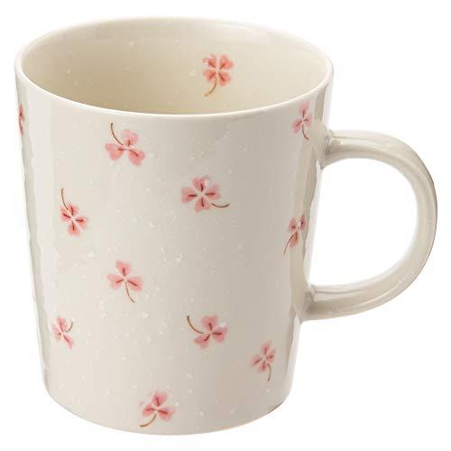 美濃焼 軽い器 ハッピークローバー マグ ピンク K80001