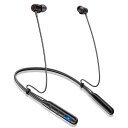 【2024新設計ネックバンド型・長さ調整・Bluetooth 5.3】Bluetooth イヤホン ネックバンド型 40時間再生 首掛けイヤホン ブルートゥ ー...