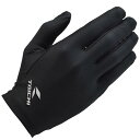 RSタイチ(RS TAICHI) バイク インナー 春夏 吸汗速乾 メッシュ 接触冷感 ストレッチ クールライド インナーグローブ RST129 BLACK S/M