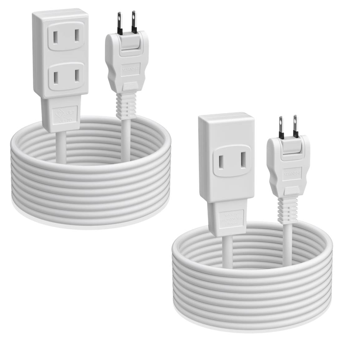 延長コード 2M 電源コード【2本セット】HITRENDS 延長コード 延長コード 屋外 延長ケーブル 2M 延長コードおしゃれ 電源コード 2m テーブルタップ 小型 電源防水 火災 予防安全 15A/125V 延長コード 防雨 PSE認証