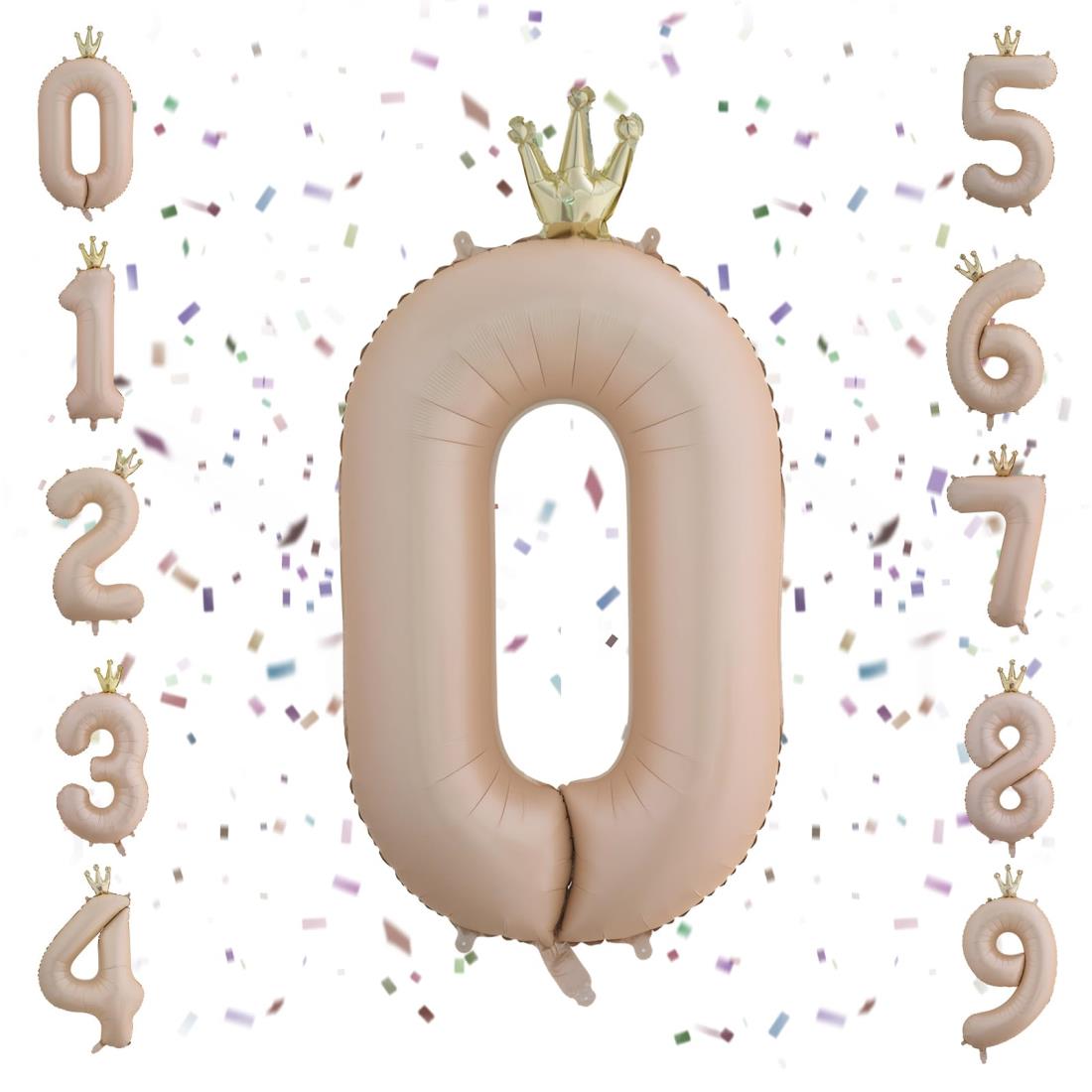 mefeny 誕生日バルーン 風船 バルーン 誕生日 数字 王冠付き バスディーバルーン 40インチ 大きい アルミ ストロー付き 装飾 結婚式 記念日 卒業 パーティー (0)