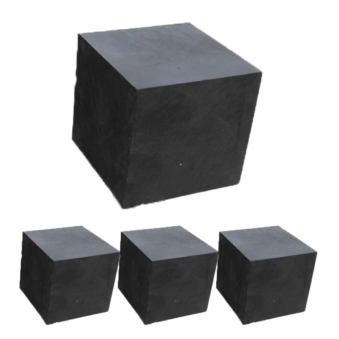 ゴムブロック 50×50×50mm【4個】 ゴム板 四角 滑り止め 緩衝材 傷防止 保護 家具 防振 防音 Mon amulette