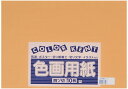 大王製紙 画用紙 再生 色画用紙 四ツ切サイズ 10枚入 うすちゃ(薄茶)