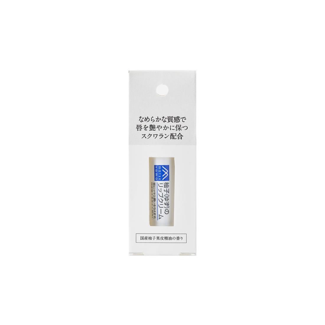 Mマーク(M-mark) 柚子(ゆず) のリップクリーム 無色 4グラム (x 1)