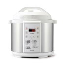 アイリスオーヤマ 電気圧力鍋 圧力鍋 6L 低温調理可能 予約調理対応 ケーキも作れる 付き ホワイト PC-EMA6-W|詳細画像