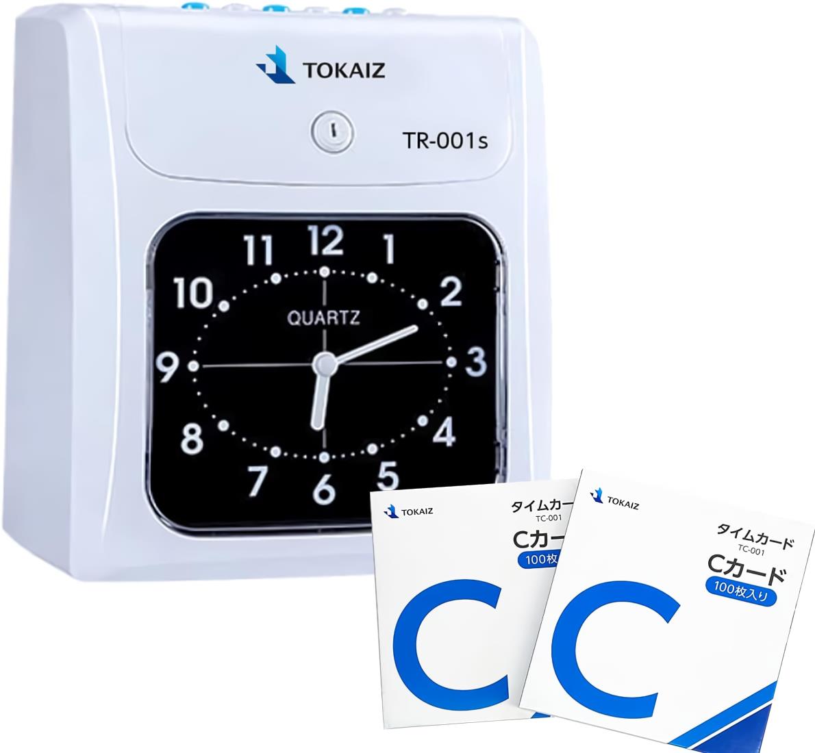 TOKAIZ タイムレコーダー タイムカード レコーダー 本体 タイムカード200枚付き TR-001s