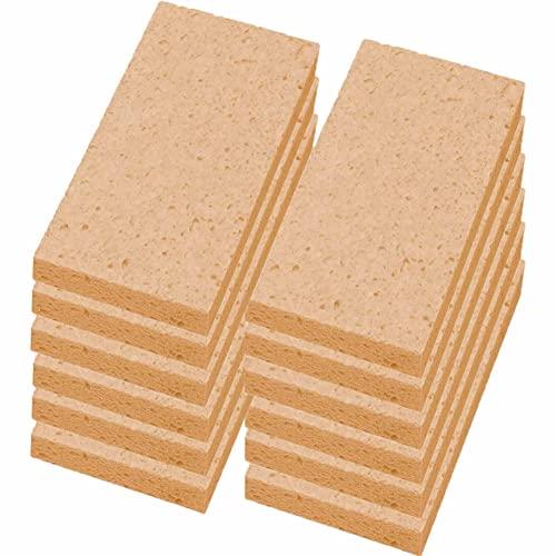 日本インソール工業 セルロース キッチンスポンジ 日本製 吸収 速乾 台所 食器洗い ベージュ 12個セット