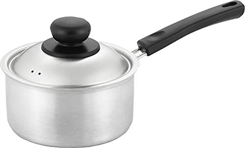 ヨシカワ 片手鍋 14cm ガス火・IH対応 ステンレス 日本製 COOK EASY SJ3318 シルバー