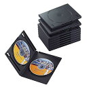 エレコム トールケース D V D BD 対応 標準サイズ 2枚収納 10個セット ブラック CCD-D V D06BK