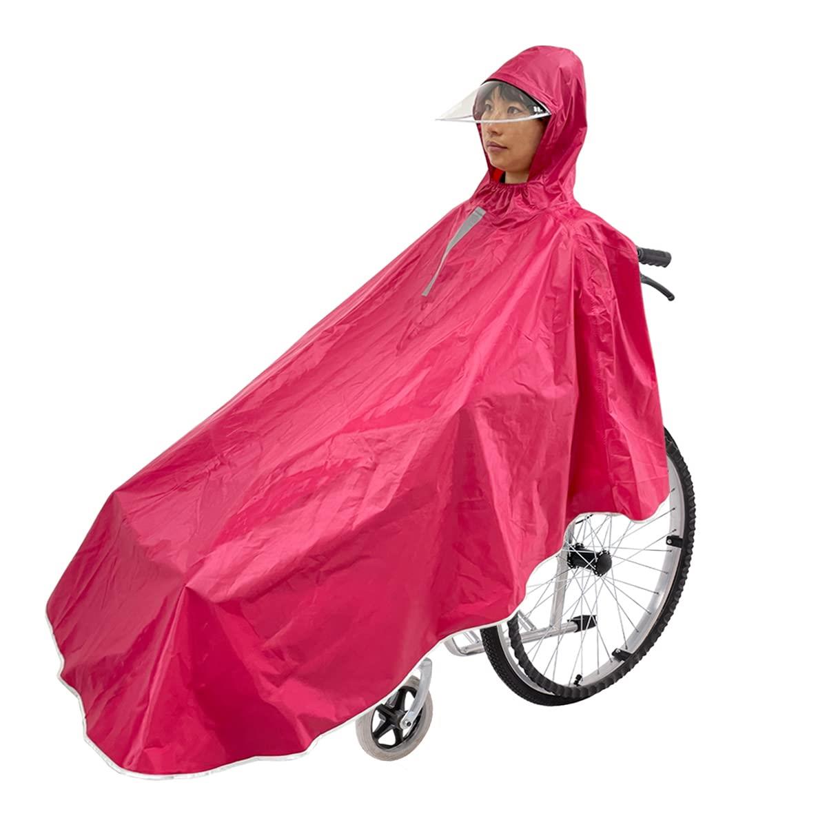 【介護支援専門員監修】Douray 車椅子用レインコート 車いす ポンチョ 雨具 長いポンチョ レインコート..
