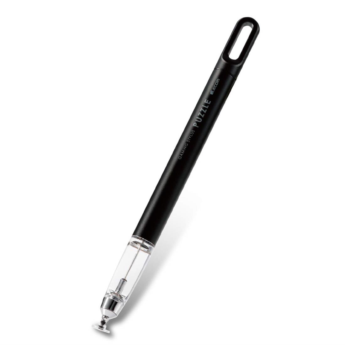 エレコム タッチペン 【 パズルゲーム専用 】 ディスクタイプ スマホ/タブレット 対応 ブラック P-TPGD..