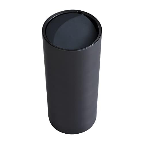 セイワ(SEIWA) 車内用品 ゴミ箱 筒形ボトルダスト ブラック WA95 シンプル形状 ドリンクホルダー挿入可..