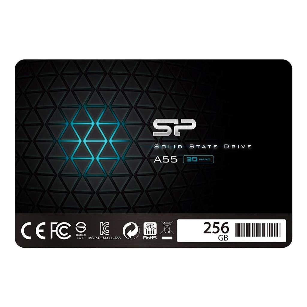 シリコンパワー SSD 256GB 3D NAND採用 SATA3 6Gb/s 2.5インチ 7mm PS4動作確認済 A55シリーズ SP256GBSS3A55S25