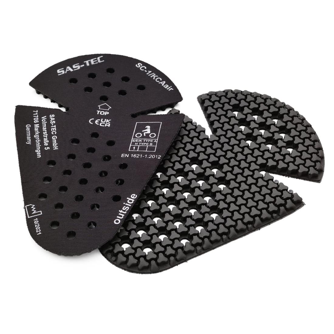 デイトナ(Daytona) SAS-TEC(サステック) バイク用 プロテクター 肘 トリプルフレックス 薄型 CEレベル1 瞬間硬化 左右セット 32502 ユニセ ックス大人 ブラック