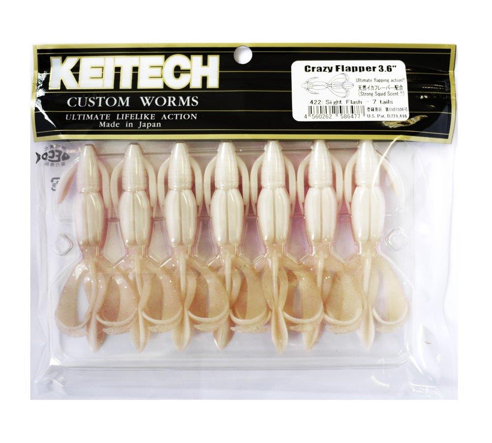 ケイテック(Keitech) クレイジーフラッパー 3.6インチ #422 サイトフラッシュ