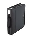 エレコム D V D CDケース ウォレット ファスナー付 160枚収納 CCD-SS160BK