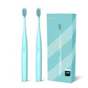 SEAGO 電動歯ブラシ 2本セット 替えブラシ 8本 橙色 ブルー 音波歯ブラシ 電池式 120日間使用可能 IPX7防水 ホワイトニングご家族へのギフト 電動歯ブラシ初心者にも適合 (ブルー)
