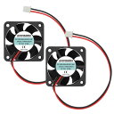 ANVISION 2パックDC 24V 40mm x 10mmブラシレス冷却ファン、デュアルボールベアリング