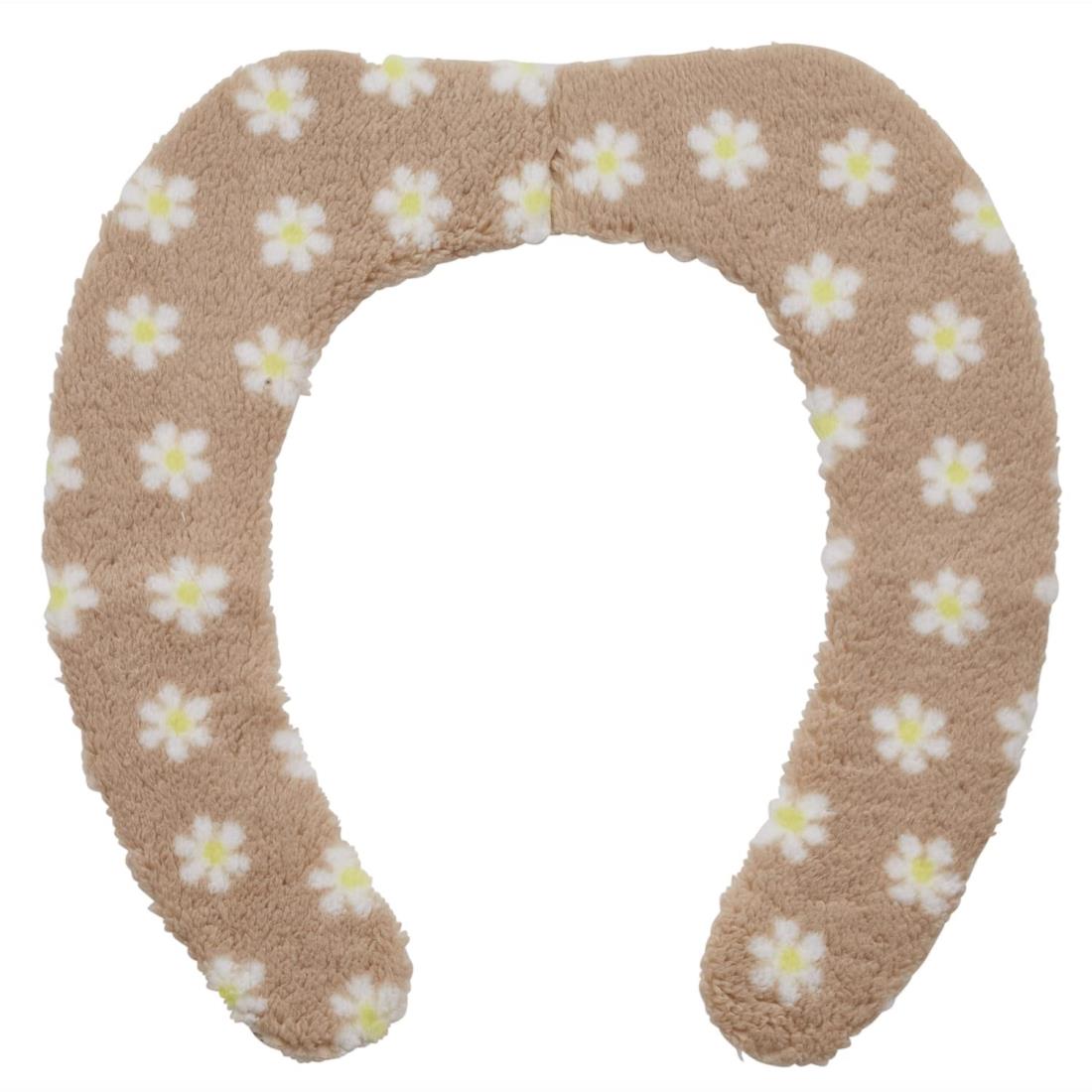 レック ぴたQ 吸着 べんざシート ふわふわボア (小花 ベージュ) 全型対応/貼るタイプ/洗濯OK