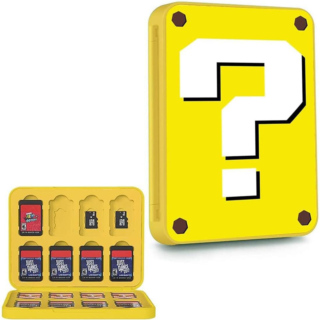 For Nintendo Switch ゲームカードケース 16枚スイッチカード＆16枚SD メモリーカード 収納可能 ニンテンドースイッチ カードポケット対応 持ち運びに便利 滑り止め 耐衝撃薄型 軽量 防塵 持ち運 傷つき防止磁気吸収ボックスJOEWARE