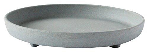 八幡化成 エコプレート/受け皿 丸型 8号 グレー 『アーブル(Hachiman gardens:arbre)』