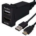 USB入力ポート&HDMI入力ポート カーUSBポート TOYOTA トヨタ車系用 (HDMI)