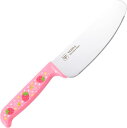 ヤクセル 安全な 子供向け 包丁 ギザ刃 日本製 食洗器対応 抗菌 22cm おままごと お菓子作り プレゼント ギフト いちごとおはな ピンク 33076