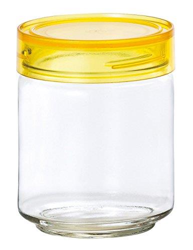 アデリア(ADERIA) CCボトル 750ml イエ ロー 化粧箱入 日本製 保存容器 ガラス キャニスター 密閉容器 調味料入 瓶 密閉 コーヒー豆 M6628
