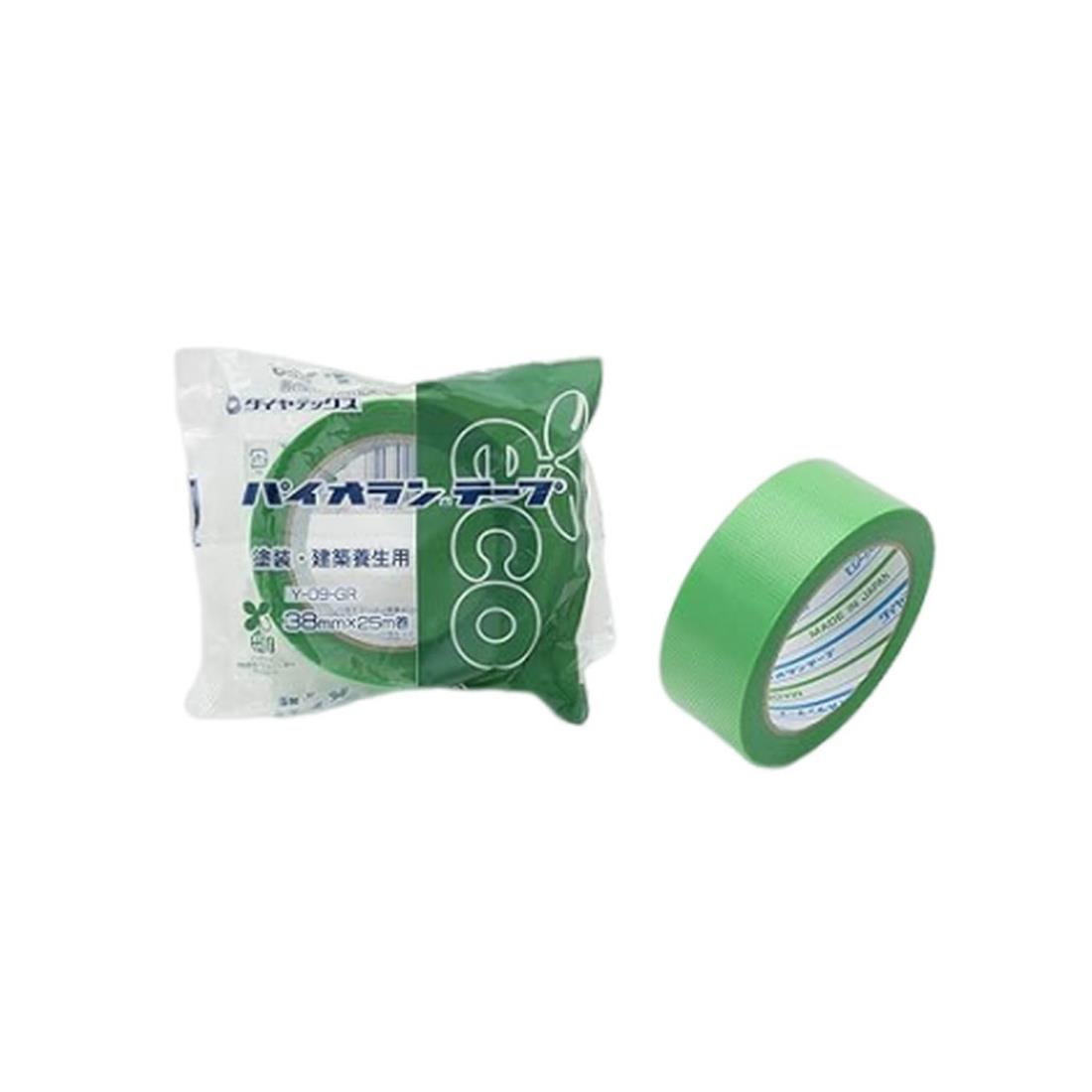 【箱売り】ダイヤテックス パイオランクロス 養生用テープ 緑 38mm×25m 36巻入り Y-09-GR