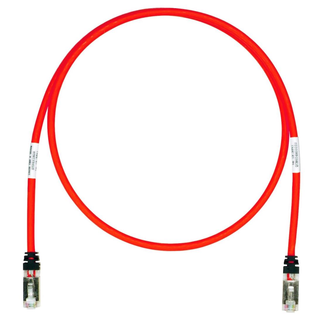 パンドウイットコーポレーション シールド LANケーブル Cat6A プロ仕様 0.5m 赤 STP6X0.5MRD