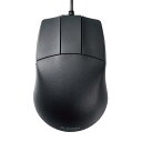 エレコム マウス 有線 Mサイズ 3ボタン CAD向け ホイールレス 左右対称 600/1200カウント2段階調整 ブラック M-CAD01UBBK(2)