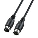 サンワサプライ MIDIケーブル(1.8m) DIN5pinオス-DIN5pinオス ブラック KB-MID01-18K(2)