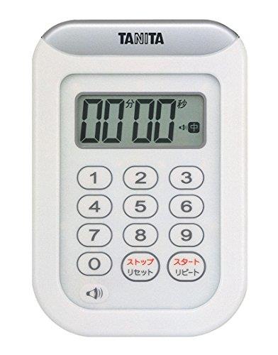 タニタ(Tanita) キッチン 勉強 学習 タイマー 防水 マグネット付き 100分 ホワイト TD-378 WH