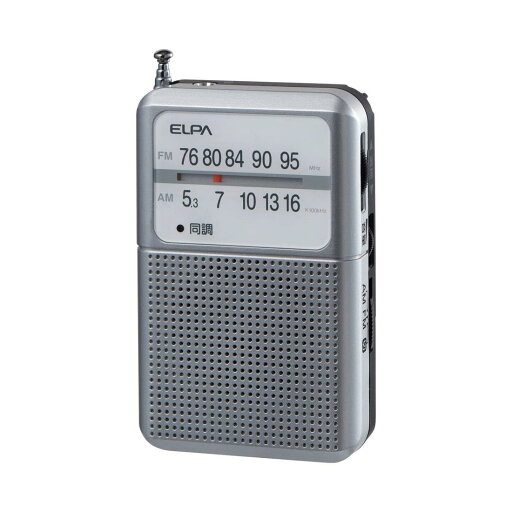エルパ (ELPA) AM/FM 電池長持ちラジオ (アナログ + 長持ち) ラジオ/防災 (ER-P80F シルバー) エルパ (ELPA) AM/FM 電池長持ちラジオ (アナログ + 長持ち) ラジオ/防災 (ER-P80F シルバー)
