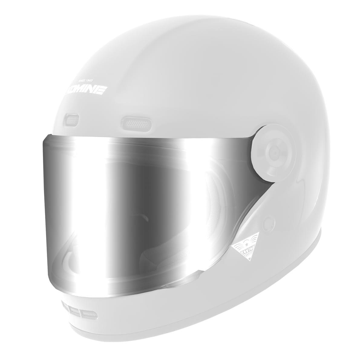 コミネ(KOMINE) バイク用HK-187 HK-190用 交換用シールド Silver Mirror Free